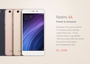 Redmi 4A Specs pricing