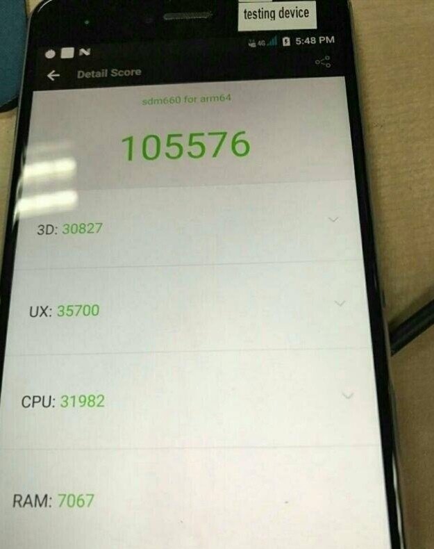 Snapdragon 660 Antutu