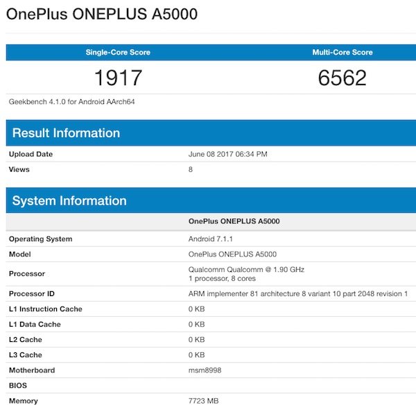 OnePlus 5 8GB RAM