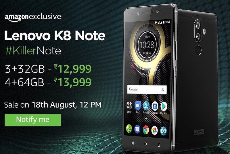 Lenovo K8 Note