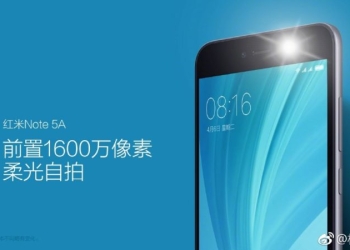 Redmi Note 5A front camera