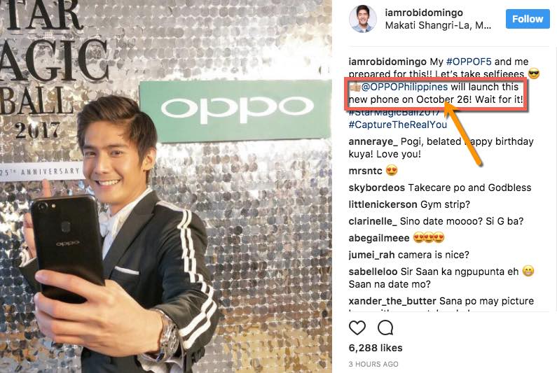 Oppo F5 Launch