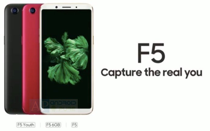 Oppo F5 variants