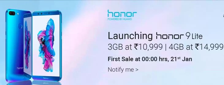 Honor 9 Lite flipkart
