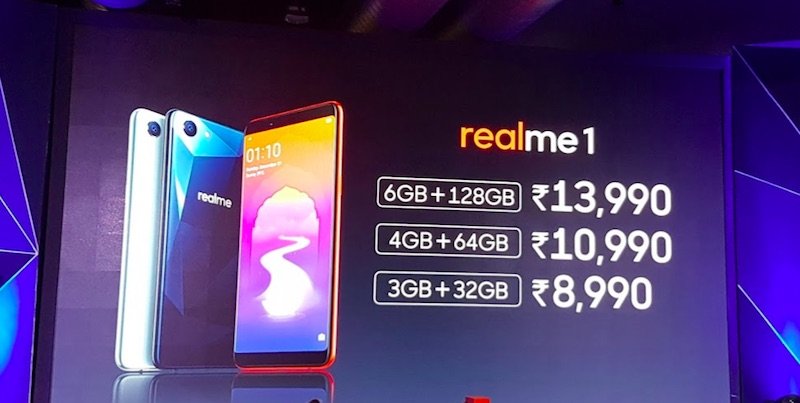Oppo Realme 1 prices