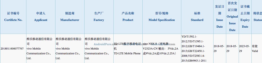 Vivo NEX S
