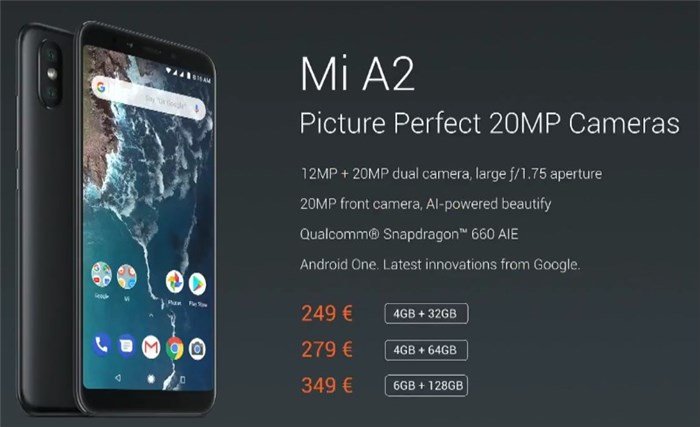 Mi A2 features