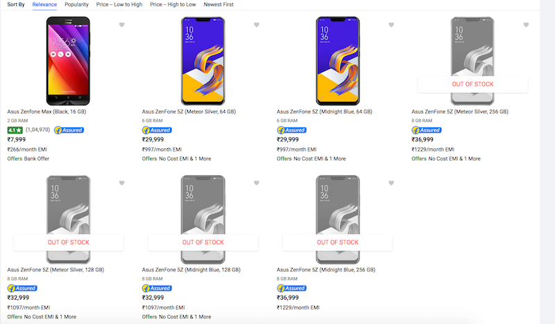 Asus zenfone 5z pricing india