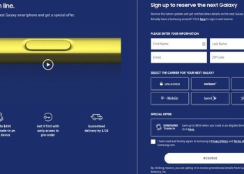Galaxy Note 9 reservation offer