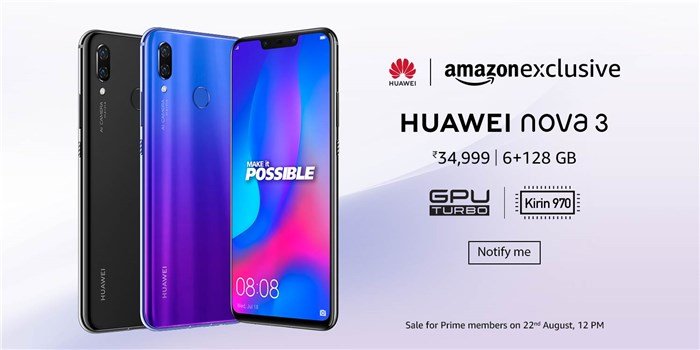 Huawei Nova 3i open sale