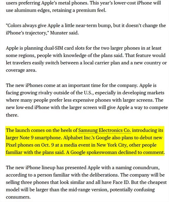 Pixel 3 launch date