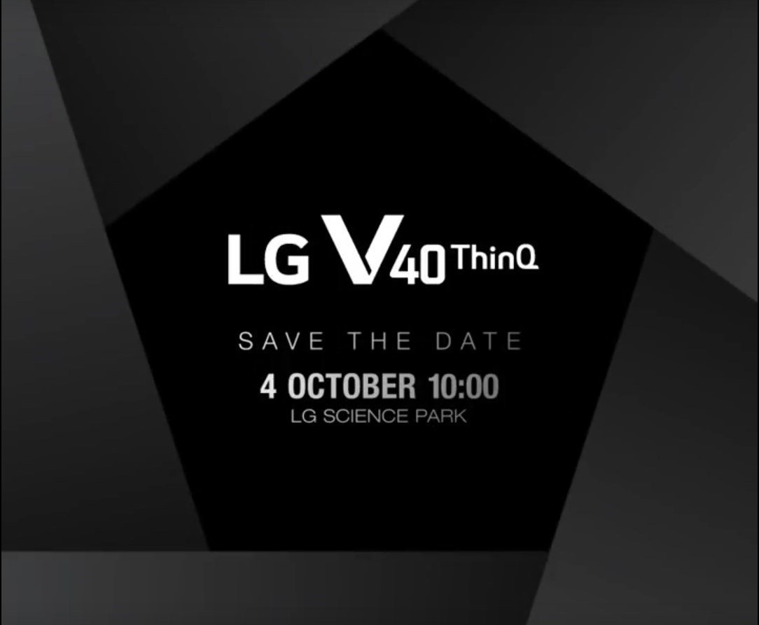 LG V40 ThinQ launch date