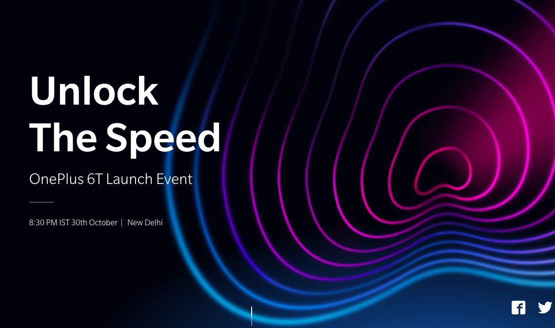 OnePlus 6T 30oct Official launch