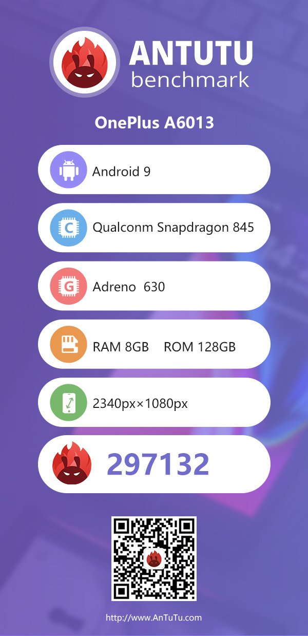 OnePlus 6T AnTuTu Benchmark score