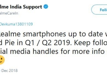 Realme Android Pie Update