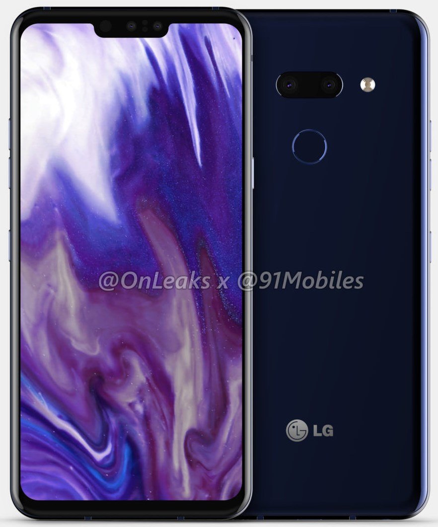 LG G8 leaked renders
