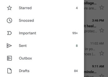 new Gmail Android app theme white