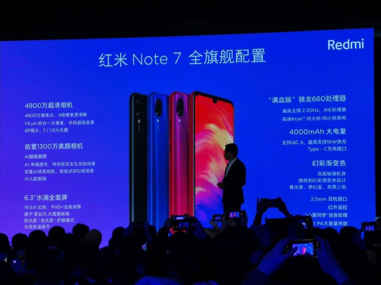 Redmi Note 7 price and tech specs
