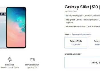 Samsung Galaxy S10 Price in India