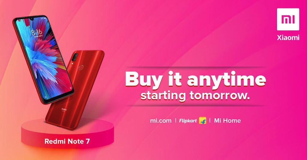 Redmi Note 7 Flash Sale Open