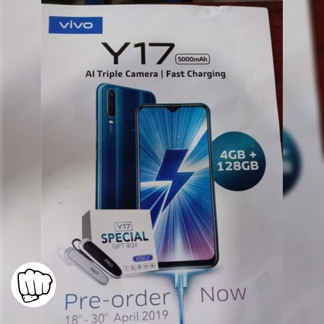 Vivo Y17 pre order specs