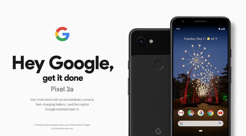 Google Pixel 3a press renders
