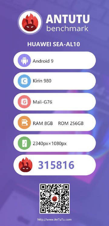 Huawei Nova 5 Pro benchmark AnTuTu