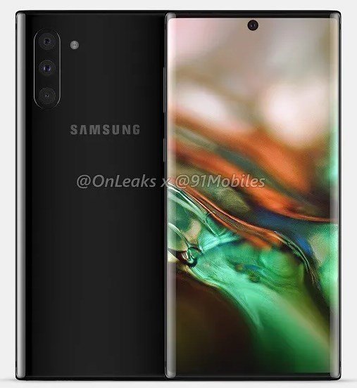 Samsung Galaxy Note10 renders