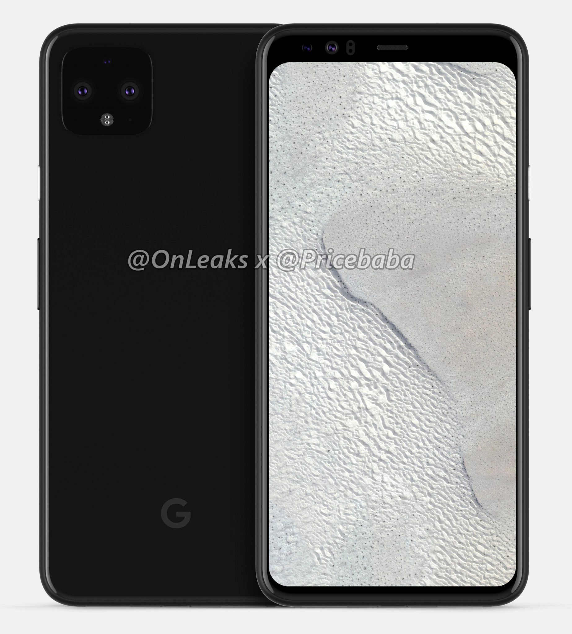 Google Pixel 4 XL leaked renders