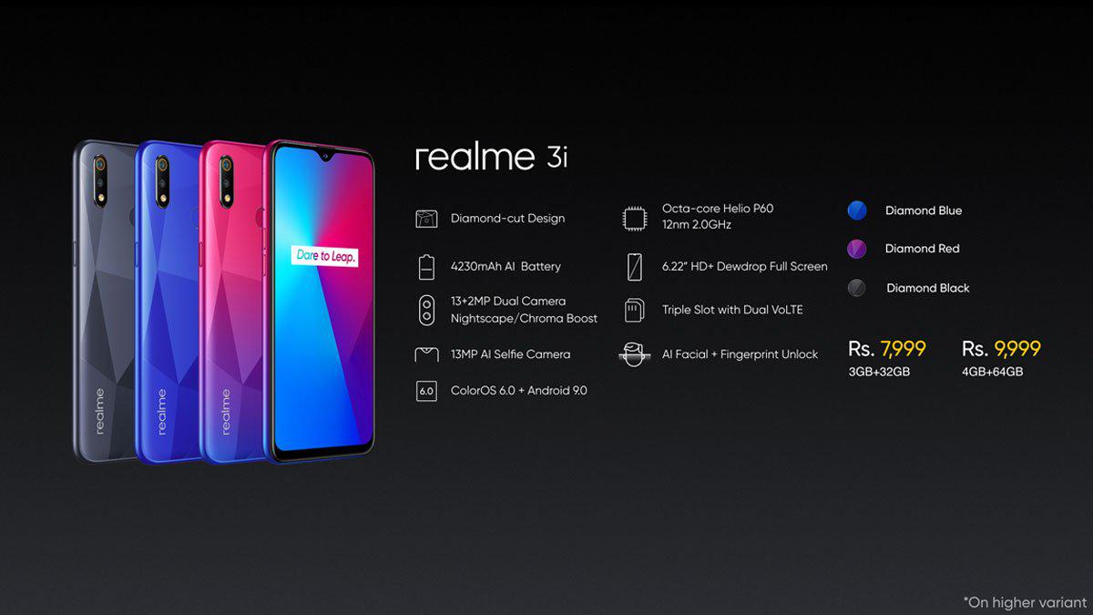Realme 3i price in India