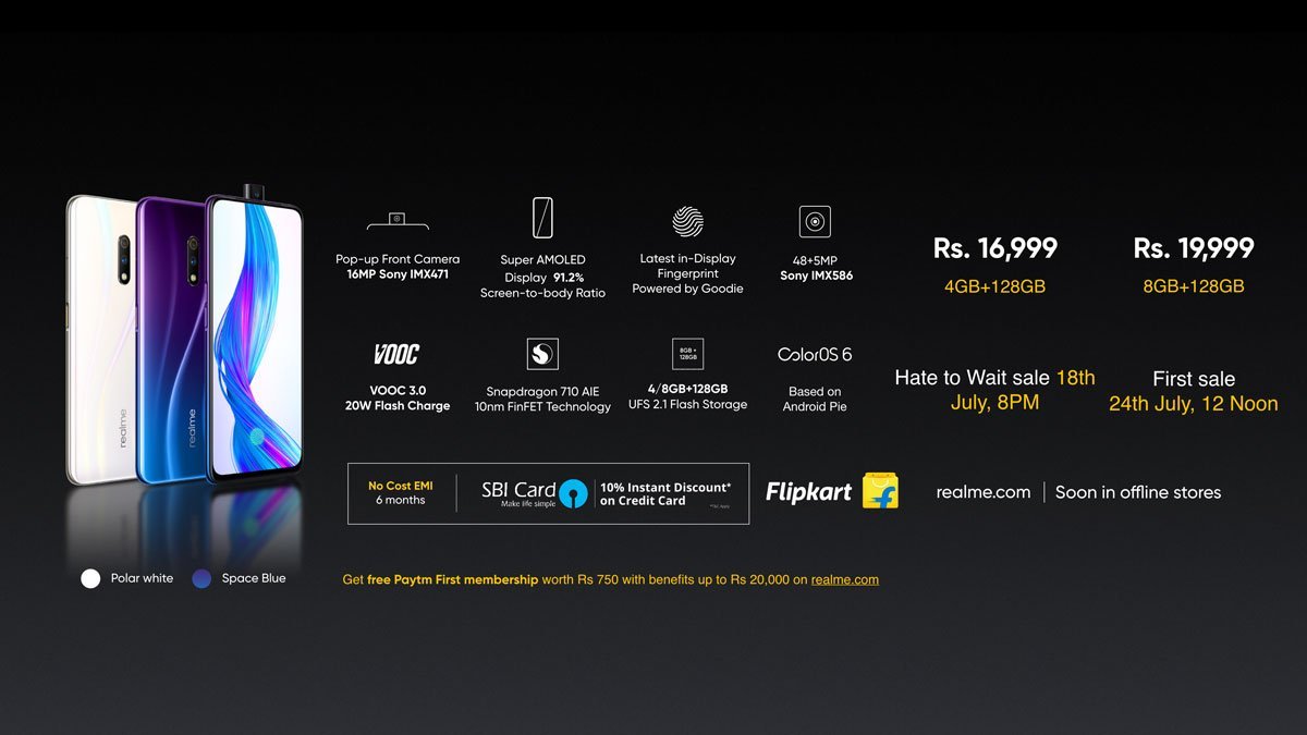 Realme X price in India
