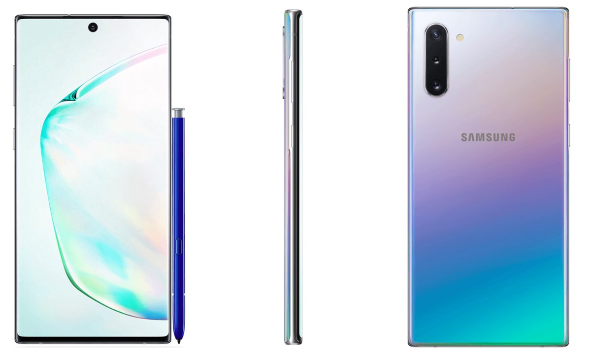 Samsung Galaxy Note10 leaked press renders