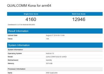 Qualcomm Snapdragon 865 benchmark