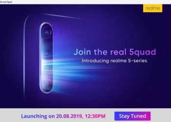 Realme 5 India launch date