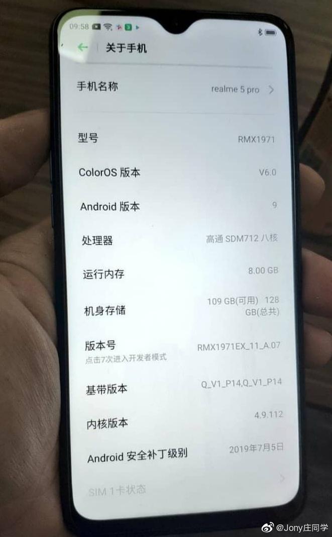 Realme 5 Pro real-life photo