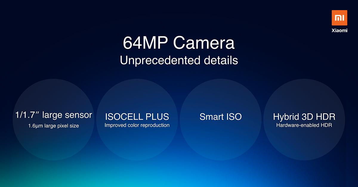 Redmi 64MP camera specs