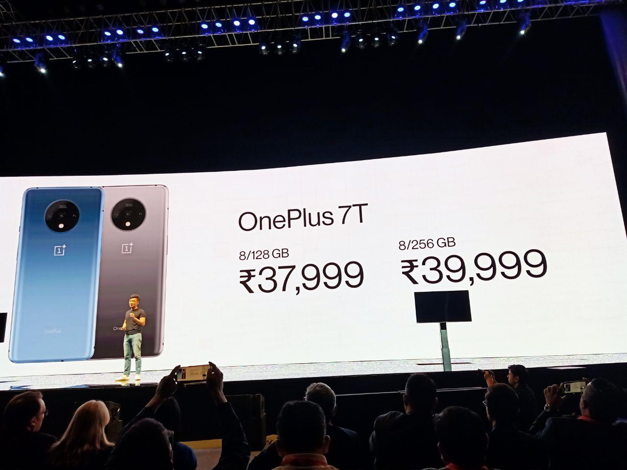 OnePlus 7T price launch event photo