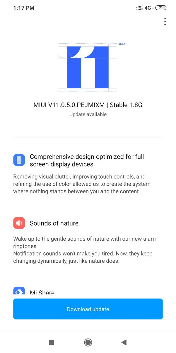 MIUI 11 update for Poco F1