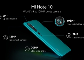 Mi Note 10 Cameras