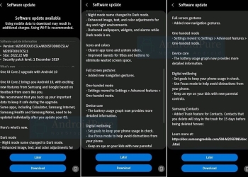 Galaxy M20 Android 10 Update