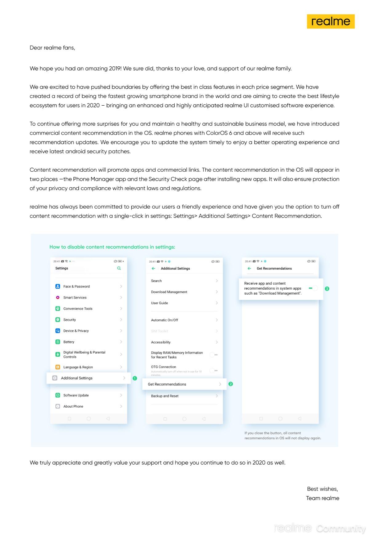 Ads in ColorOS