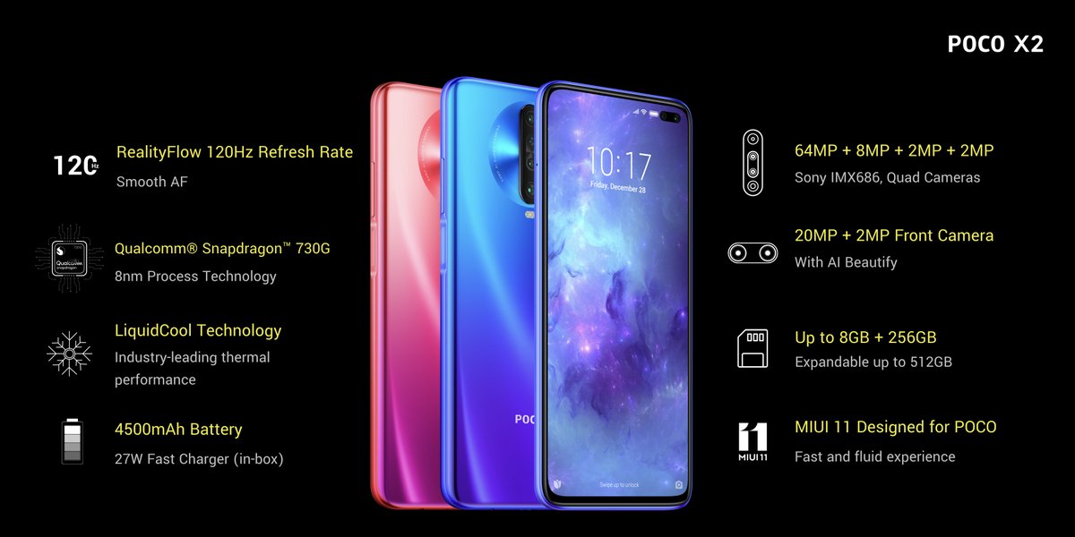 Poco X2 specs