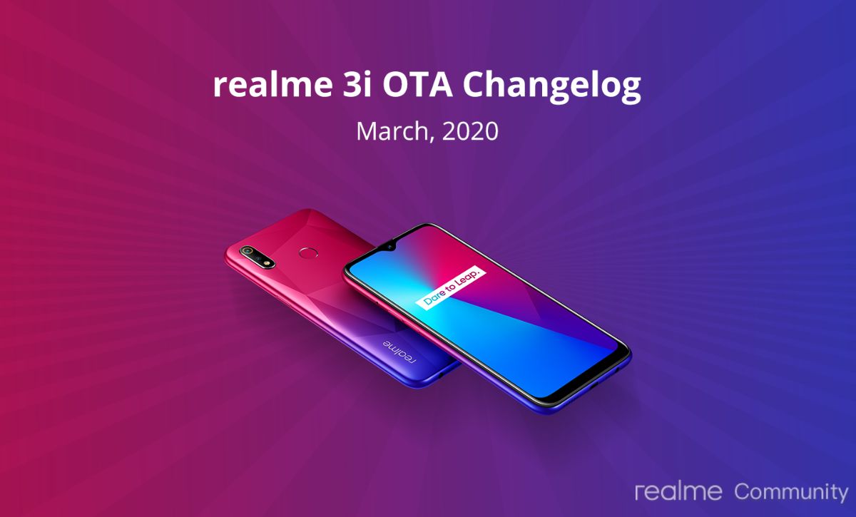 March Update For Realme 3i And Realme 3
