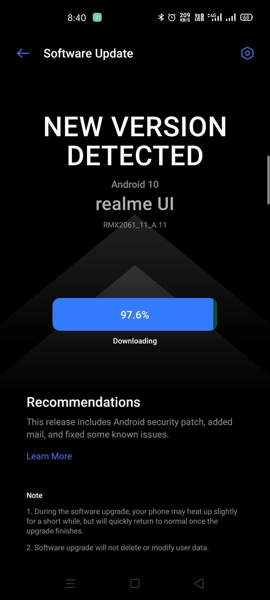 Realme 6 Pro update