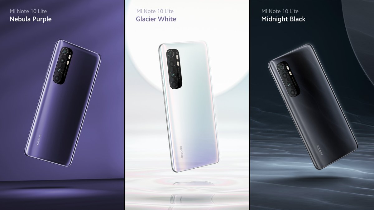 Mi Note 10 Lite Colours