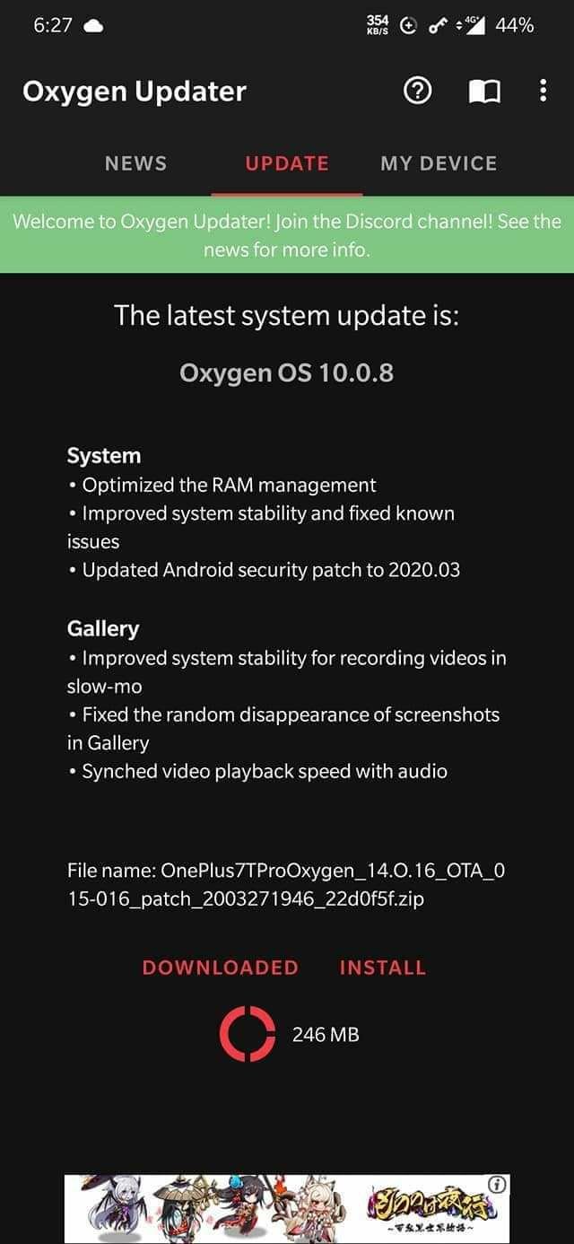 Oxygenos 10.0.8 Update For Oneplus 7t And 7t Pro