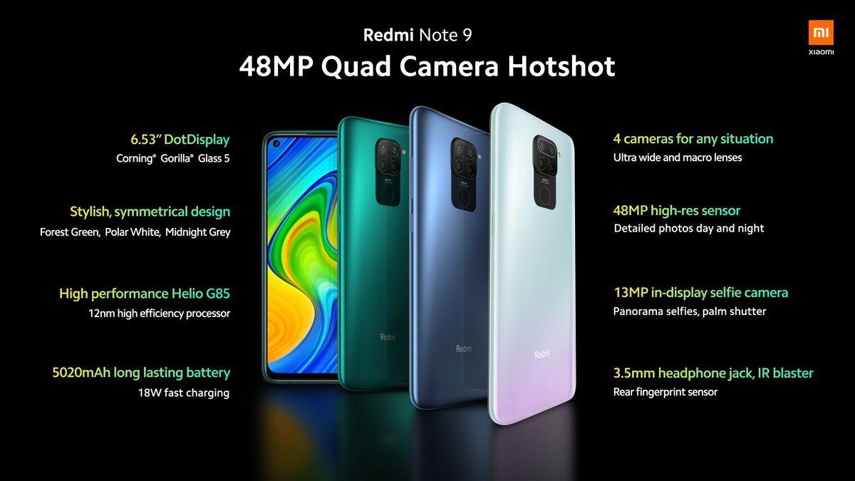 Redmi Note 9 Tech Specs