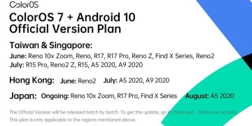 Oppo ColorOS 7 update roadmap with Android 10