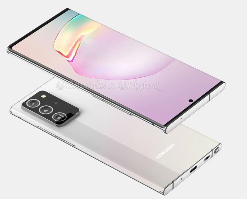 Samsung Galaxy Note 20 Plus leaked renders