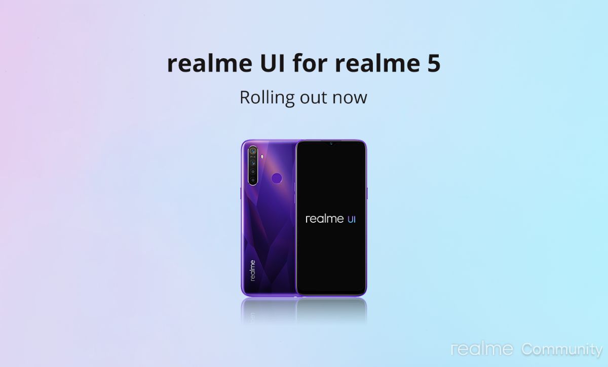 Realme UI based Android 10 Update for Realme 5